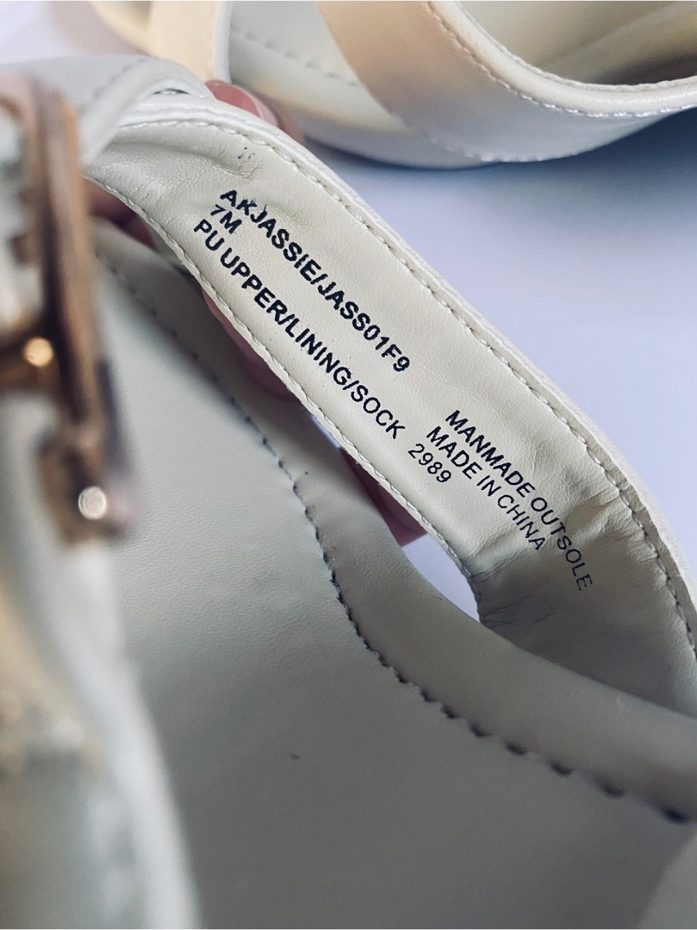 Anne Klein Cream Jassie Slide Sandal Size 7M - Picture 10 of 10